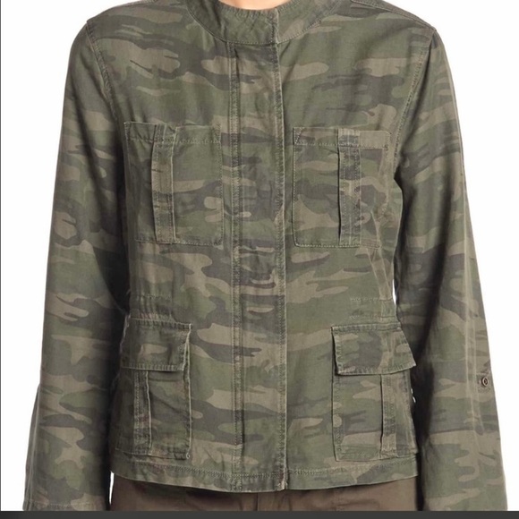 SANCTUARY Camo Olive Army Green Lightweight Jacket - Picture 2 of 8